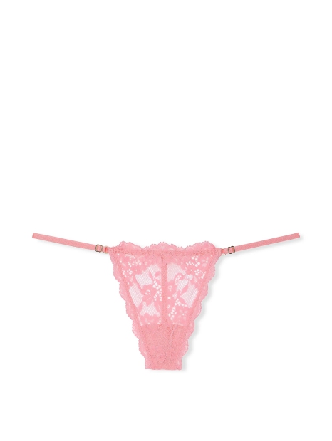 Кружевные трусики стринги Victoria's Secret 1159825998 (Розовый L)