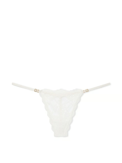 Кружевные трусики стринги Victoria's Secret 1159825968 (Молочный S)