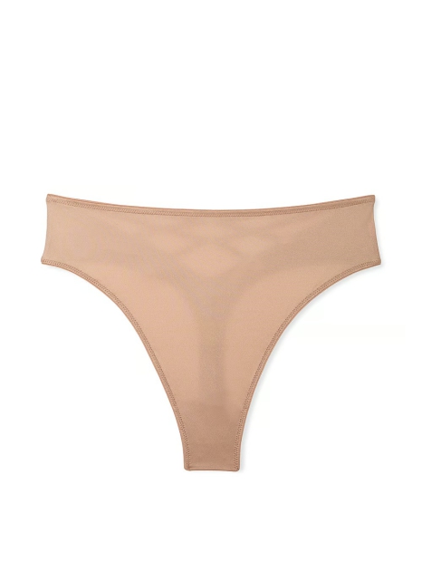 Гладкие трусики тонг Victoria's Secret с ремешками 1159827613 (Бежевый XXL)