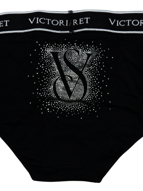 Женские трусики Victoria's Secret хипхагеры 1159826406 (Черный S)