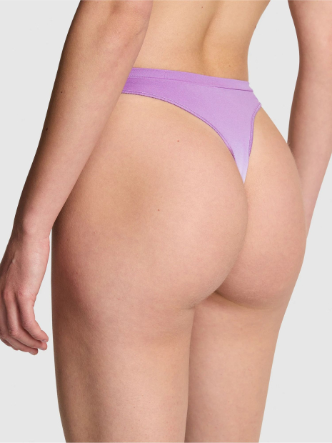 Женские трусики тонг Victoria's Secret PINK 1159835691 (Фиолетовый S)