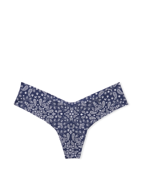 Бесшовные трусики Victoria's Secret Pink тонг 1159826614 (Синий S)