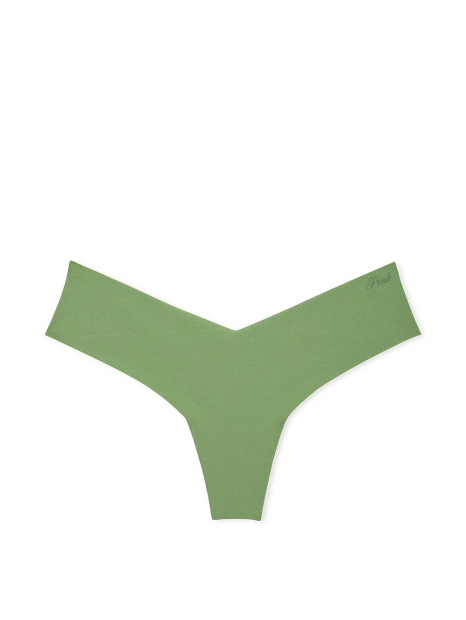 Бесшовные трусики тонг Victoria's Secret Pink 1159826642 (Зеленый XXL)