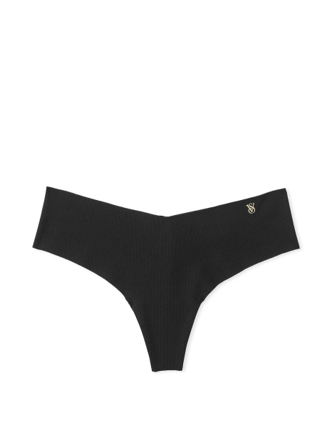 Бесшовные трусики тонг Victoria's Secret 1159826680 (Черный L)