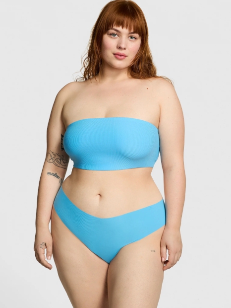 Бесшовные трусики тонг Victoria's Secret Pink 1159827139 (Голубой XL)