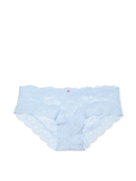 Женские кружевные трусики хипхаггеры Victoria's Secret 1159828313 (Голубой XS)
