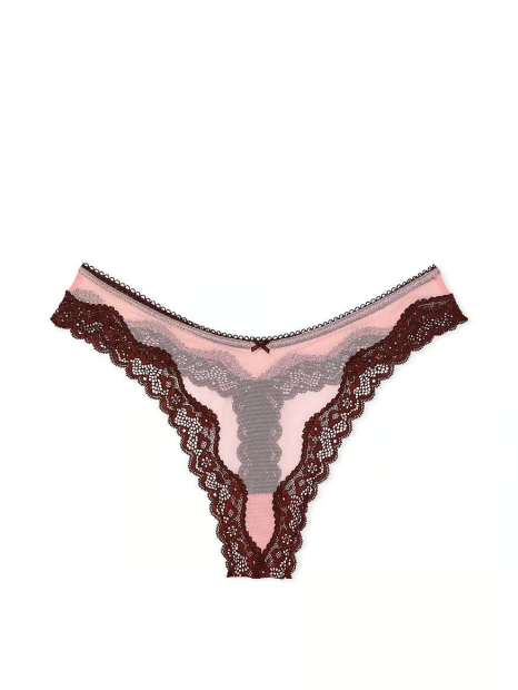 Женские трусики Victoria's Secret тонг 1159828349 (Розовый XL)