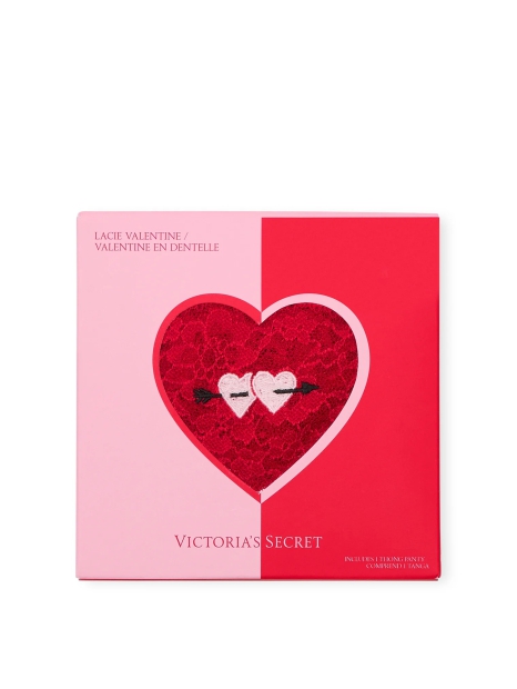 Кружевные трусики тонг Victoria's Secret 1159828972 (Красный L)