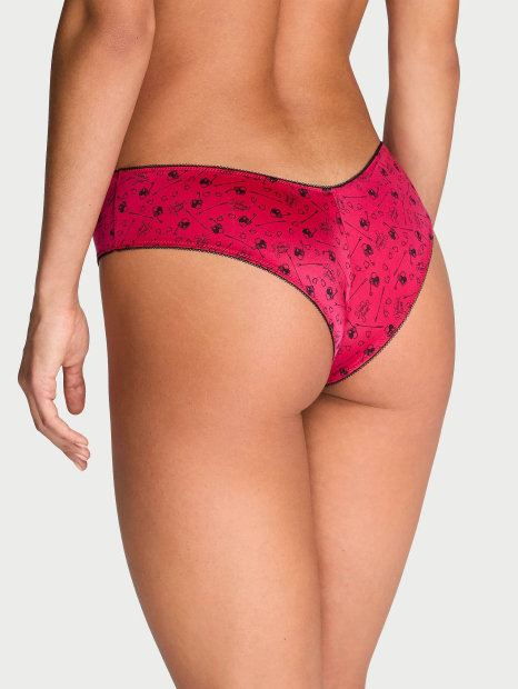Женские гладкие трусики чики Victoria's Secret с принтом 1159830999 (Розовый XL)
