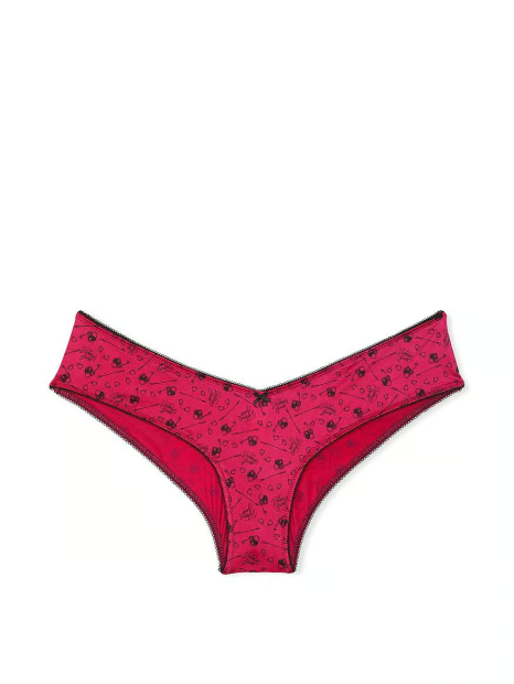 Женские гладкие трусики чики Victoria's Secret с принтом 1159830999 (Розовый XL)