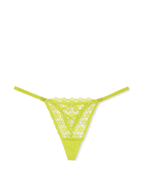 Мереживні трусики стрінги Victoria's Secret 1159832166 (Салатовий XXL)