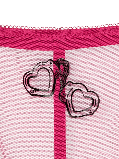 Сетчатые трусики стринги Victoria's Secret с рисунком 1159831058 (Розовый XL)