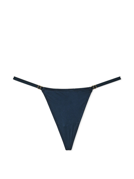 Гладкие трусики стринги Victoria's Secret 1159831082 (Синий XL)