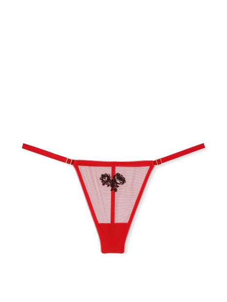 Стрічасті трусики Victoria's Secret з малюнком 1159831086 (Червоний XXL)
