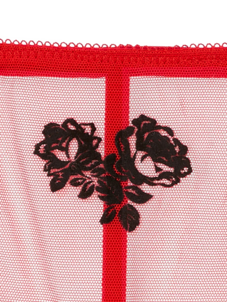 Стрічасті трусики Victoria's Secret з малюнком 1159831086 (Червоний XXL)