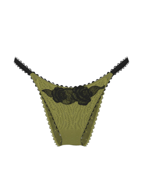 Сітчасті трусики бразилії Victoria's Secret 1159831090 (Зелений XL)