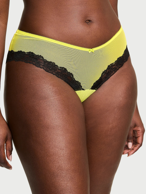 Женские сетчатые трусики чики Victoria's Secret 1159831103 (Салатовый XL)