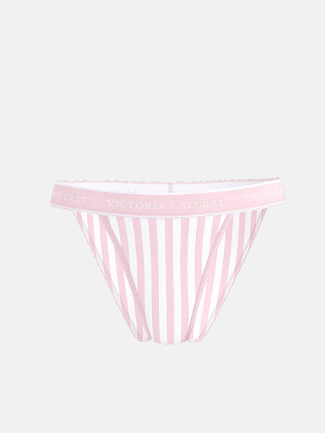 Бавовняні трусики танга Victoria's Secret з принтом 1159831110 (рожевий S)