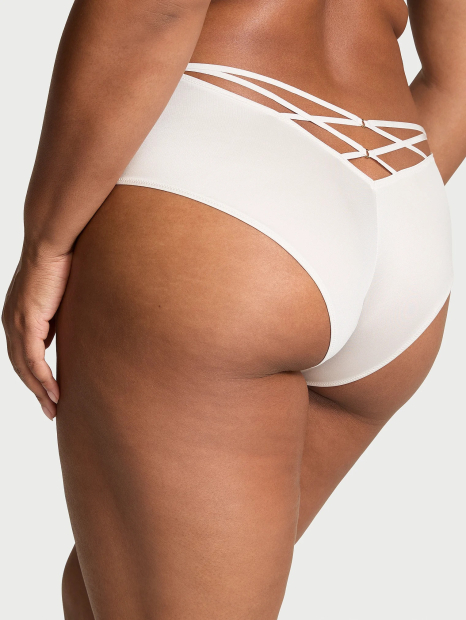 Гладкие трусики чики Victoria's Secret с ремешками 1159831112 (Серый XXL)