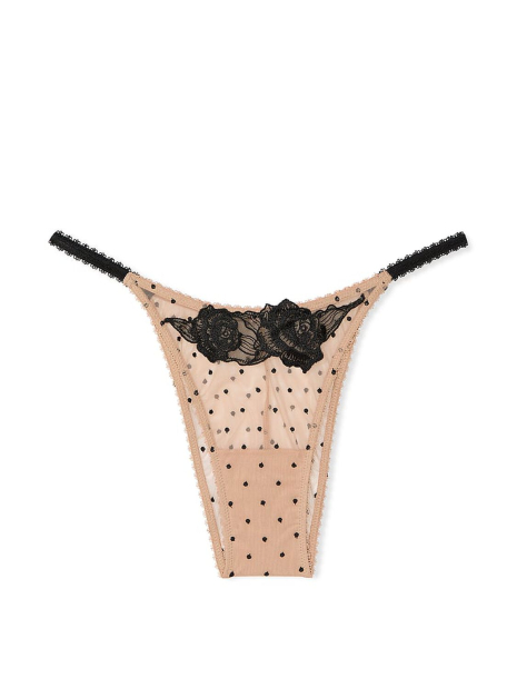 Сетчатые трусики бразильяны Victoria's Secret 1159831212 (Бежевый XL)