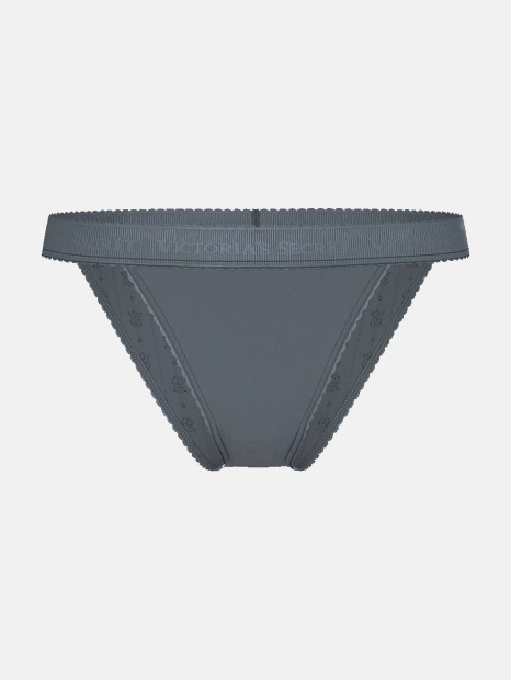 Трусики танга Victoria's Secret із логотипом 1159831295 (Синій XL)