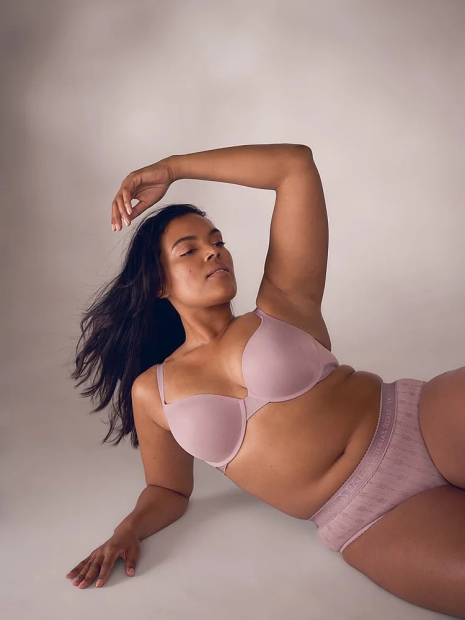 Трусики хіпхагери Victoria's Secret з логотипом 1159831302 (Рожевий XL)
