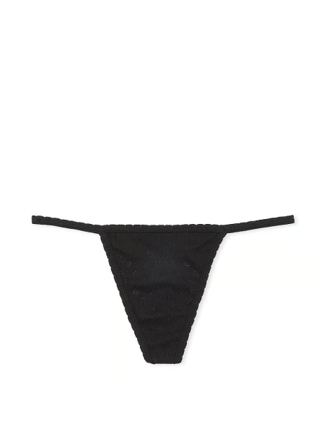 Трусики стрінги Victoria's Secret PINK 1159831486 (Чорний S)