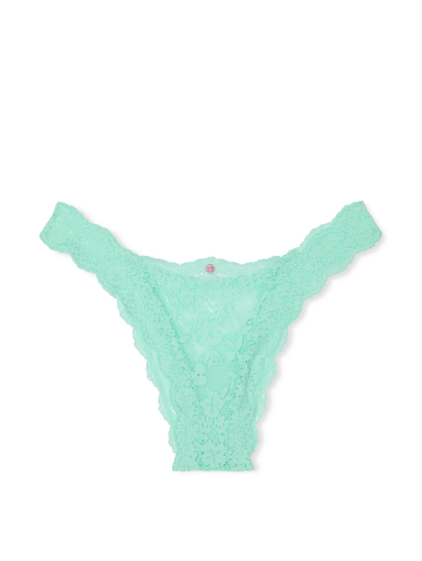 Мереживні трусики бразилії Victoria's Secret 1159831679 (Бірюзовий L)