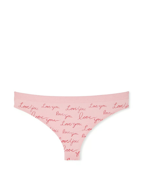 Трусики тонг Victoria's Secret з написом 1159831781 (Рожевий S)