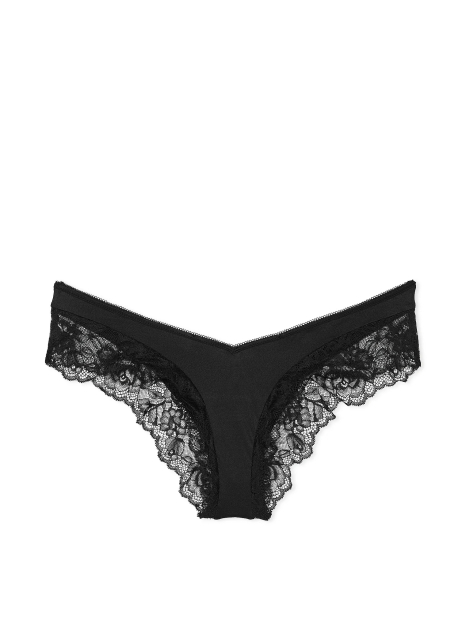 Шикарні трусики чики Victoria's Secret 1159831791 (Чорний XXL)