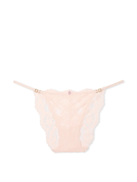 Мереживні трусики бікіні Victoria's Secret 1159832006 (Рожевий M)
