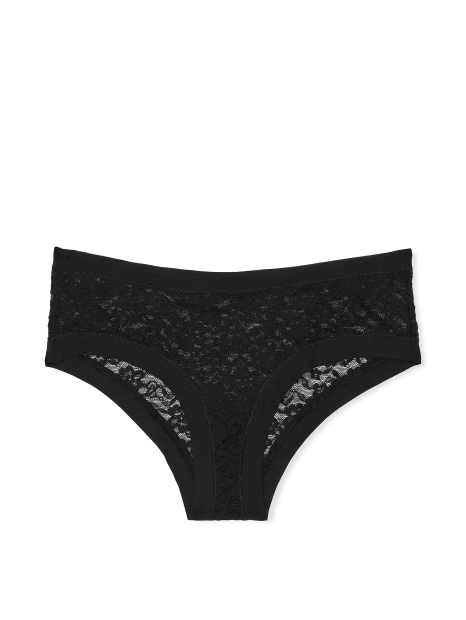Мереживні трусики чики Victoria's Secret безшовні краю 1159832008 (Чорний S)