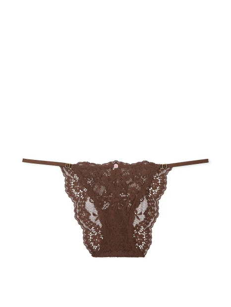 Мереживні трусики бікіні Victoria's Secret 1159832021 (Коричневий XL)