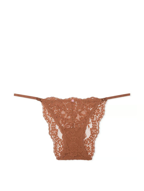 Мереживні трусики бікіні Victoria's Secret 1159832023 (Коричневий XL)
