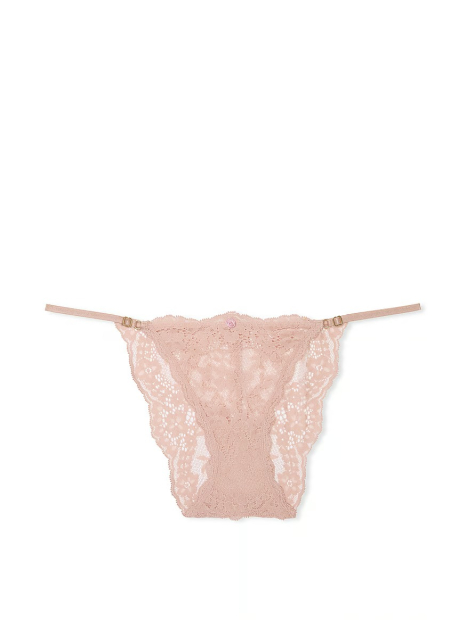 Мереживні трусики бікіні Victoria's Secret 1159832024 (Бежевий XL)