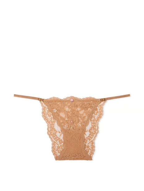 Мереживні трусики бікіні Victoria's Secret 1159832025 (Коричневий XL)