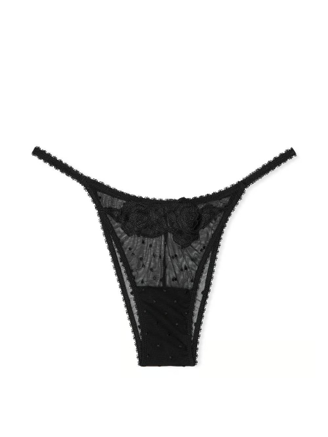Сітчасті трусики бразилії Victoria's Secret 1159832112 (Чорний XXL)