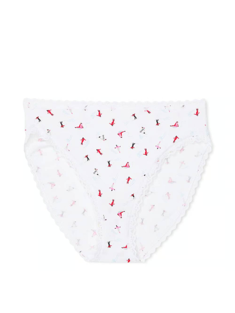 Жіночі трусики Victoria's Secret брифи з принтом 1159832310 (Білий S)