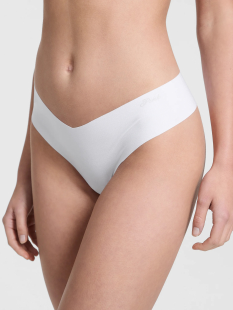Трусики Victoria's Secret PINK тонг 1159832442 (Білий S)