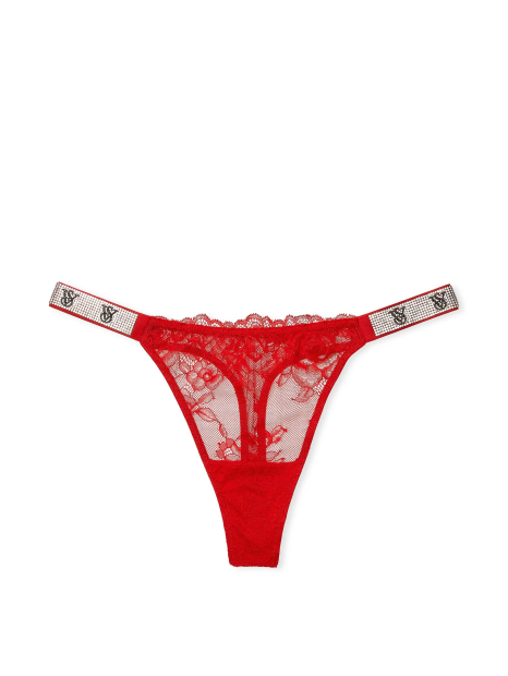 Трусики тонг Victoria's Secret зі стразами 1159832450 (Червоний S)