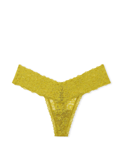 Кружевные трусики тонг Victoria's Secret 1159832949 (Зеленый S)