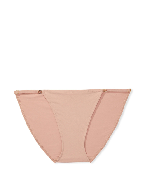 Гладкие трусики стринг бикини Victoria's Secret 1159832961 (Бежевый XXL)