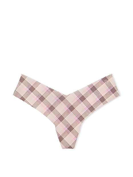 Бесшовные трусики Victoria's Secret Pink тонг 1159832976 (Молочный S)