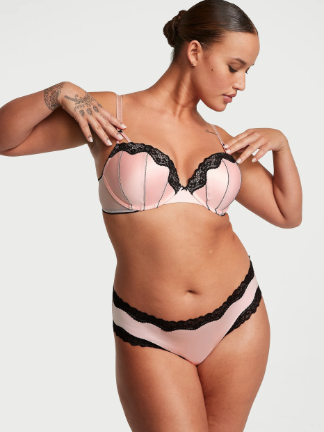 Женские гладкие трусики чики Victoria's Secret 1159833024 (Розовый XXL)