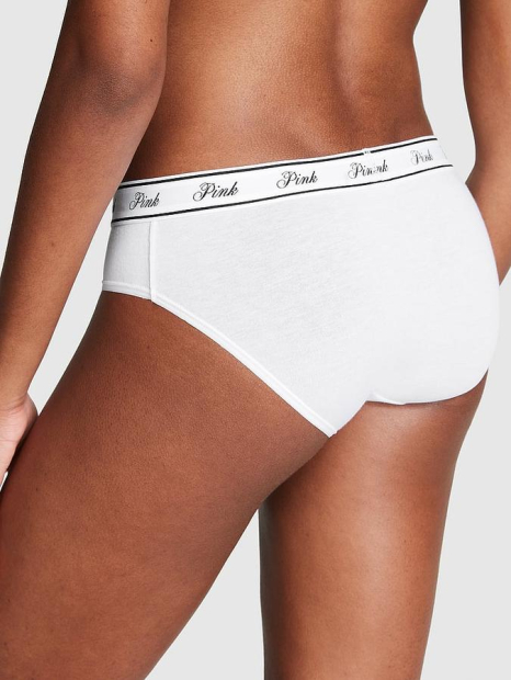 Женские трусики Victoria's Secret Pink хипхагеры 1159833420 (Белый XL)