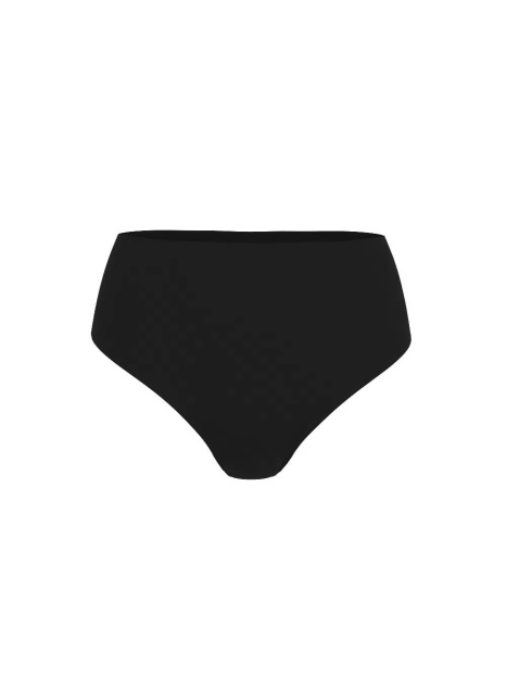 Женские бесшовные трусики тонг Victoria's Secret с высокой посадкой 1159833431 (Черный M)