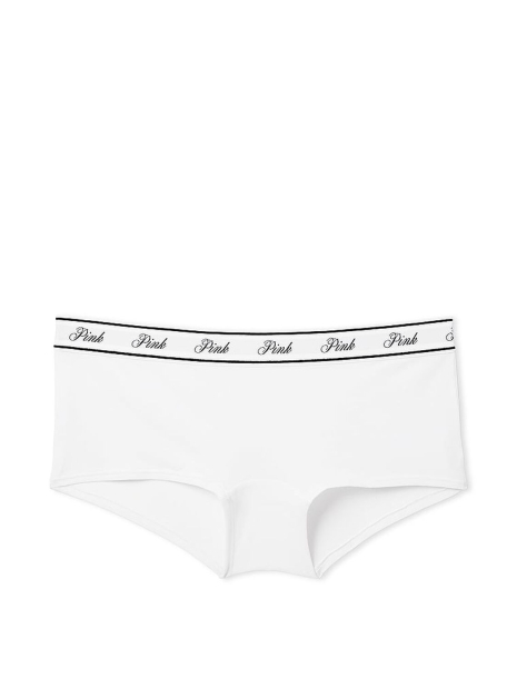 Женские трусики шортики Victoria's Secret Pink 1159833462 (Белый M)