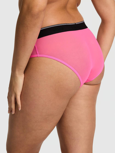 Жіночі сітчасті трусики хіпхагери Victoria's Secret Pink 1159833466 (Рожевий XXL)