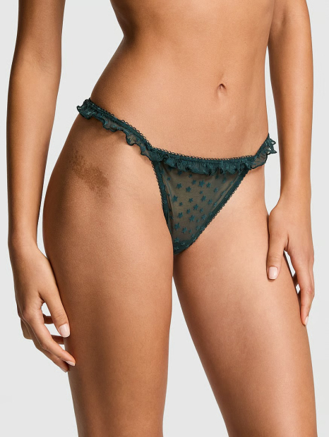 Женские трусики стринги Victoria's Secret Pink 1159833547 (Зеленый L)