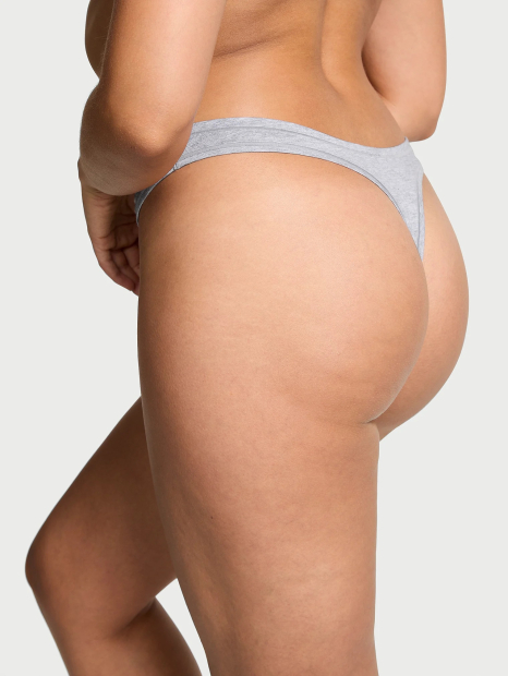 Женские трусики тонг Victoria's Secret PINK 1159833590 (Серый S)